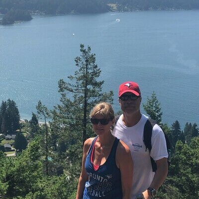 Hiking Photo with husband